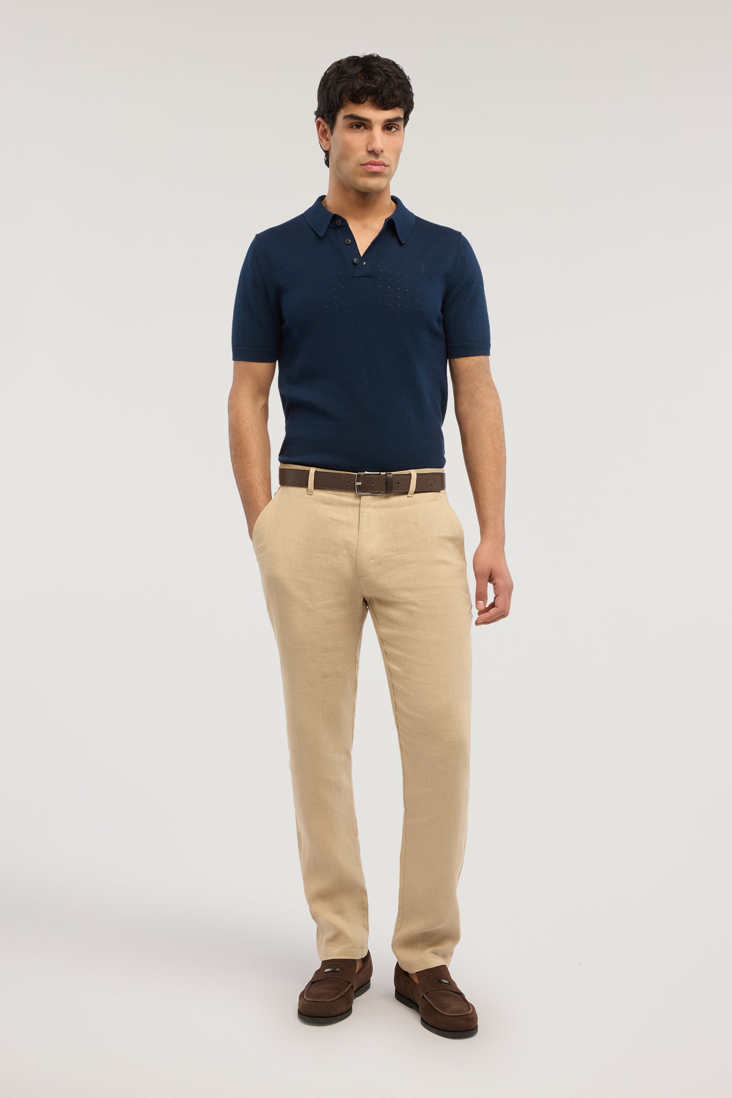 Polo effetto punzonato in cotone 4|e2e763ea197cedd1f37ef996e71403db54f4eb63c800ea988c3831a4d5cd1358