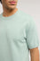 Short-sleeved cotton T-shirt with punched effect