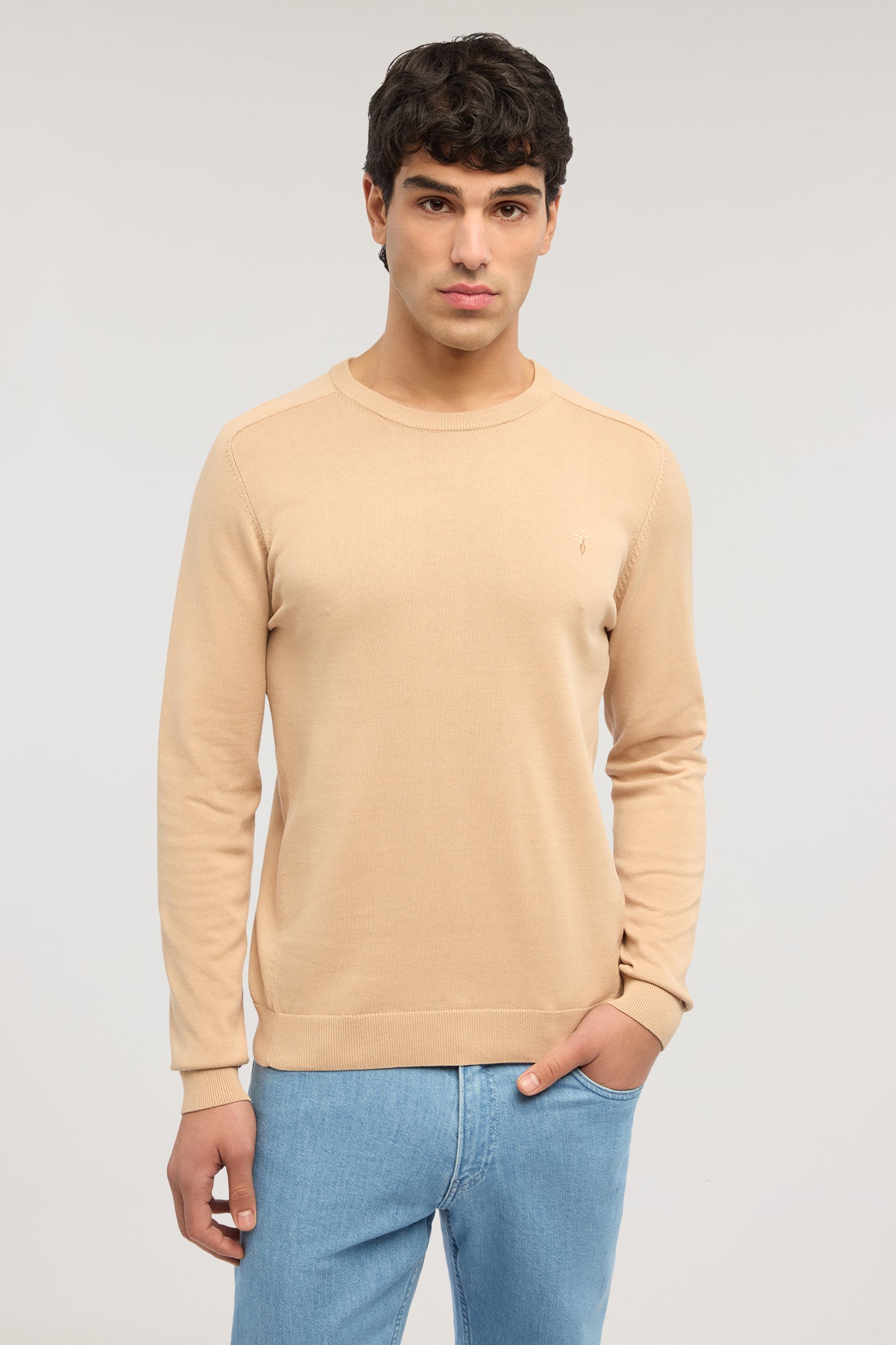 Maglia girocollo in cotone e seta 2|152d2c5914440096d66f9b321604b4d84bd711a56697d8affcf77b6496fd6745