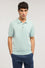 Cotton and linen polo shirt