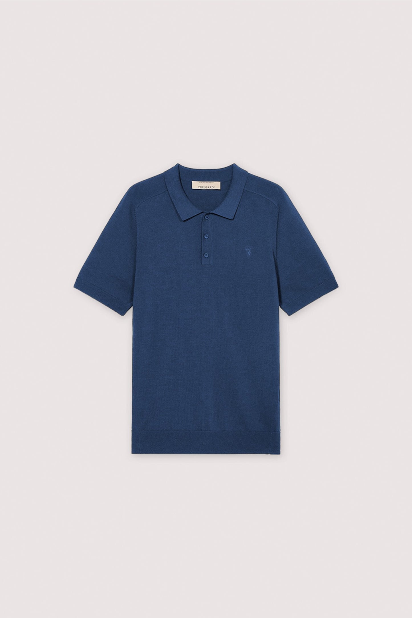 Polo in maglia in cotone e lino 1|f852f89c03667d69fff56b144ae6aa4b15621ac8336cbf235c4202e90e2ac242