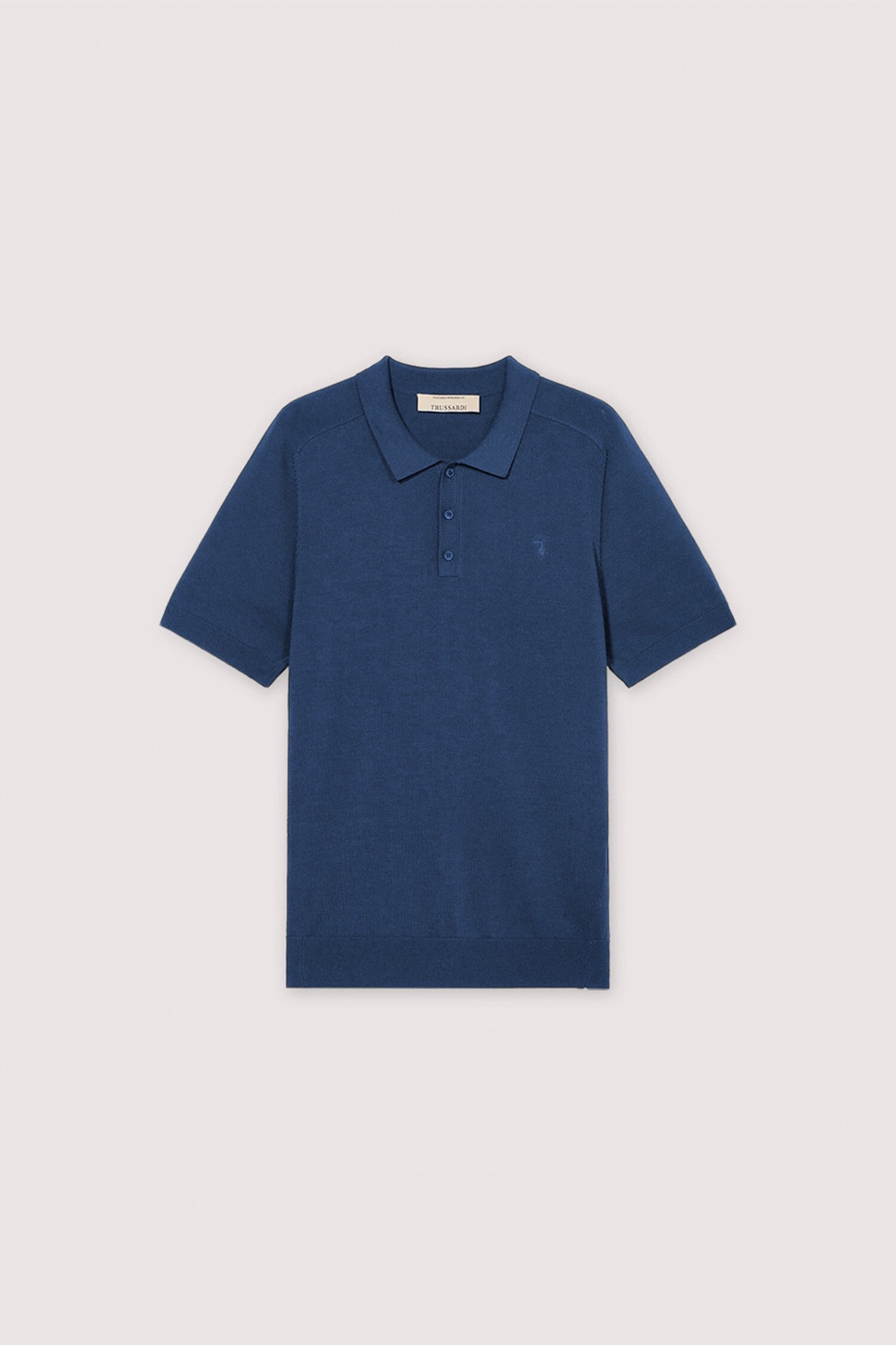 Polo in maglia in cotone e lino 1|f852f89c03667d69fff56b144ae6aa4b15621ac8336cbf235c4202e90e2ac242