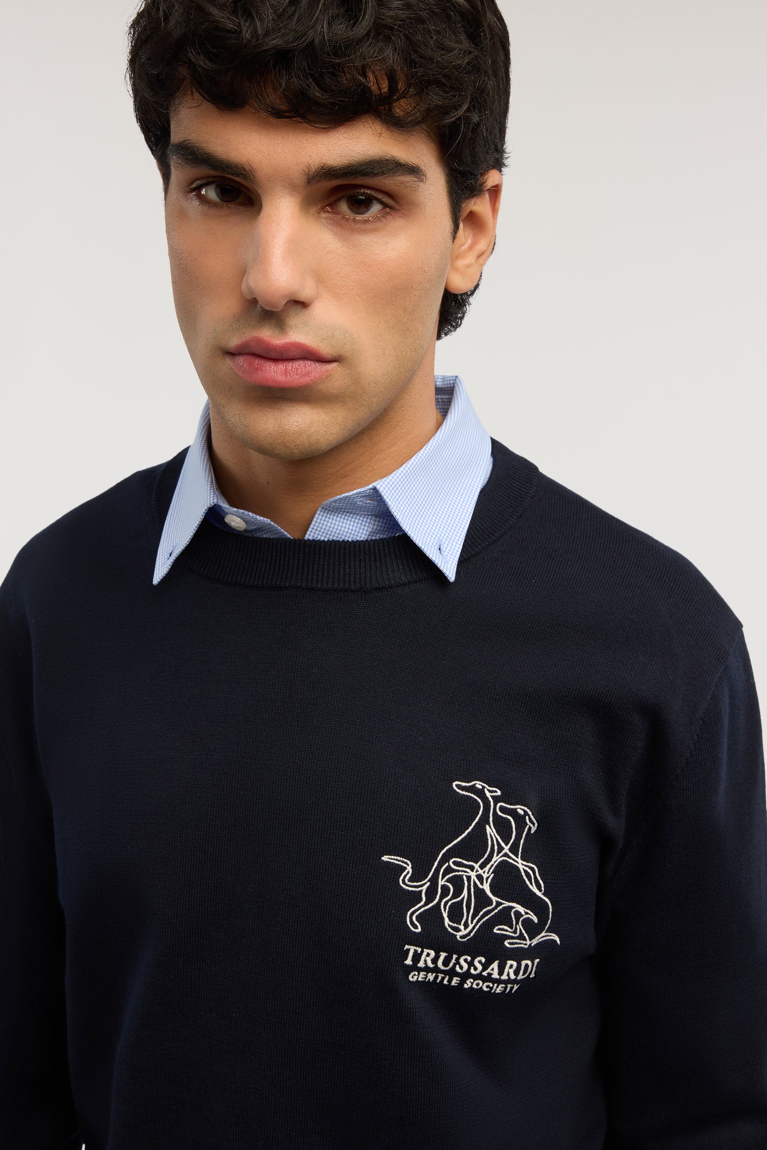 Maglia girocollo con ricamo Gentle Society in cotone 2|e0a8db91bb123de93b73b85e2d68dfcf0b4d69244fd13f13ab515b1a1e17ca2e