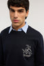 Maglia girocollo con ricamo Gentle Society in cotone 2