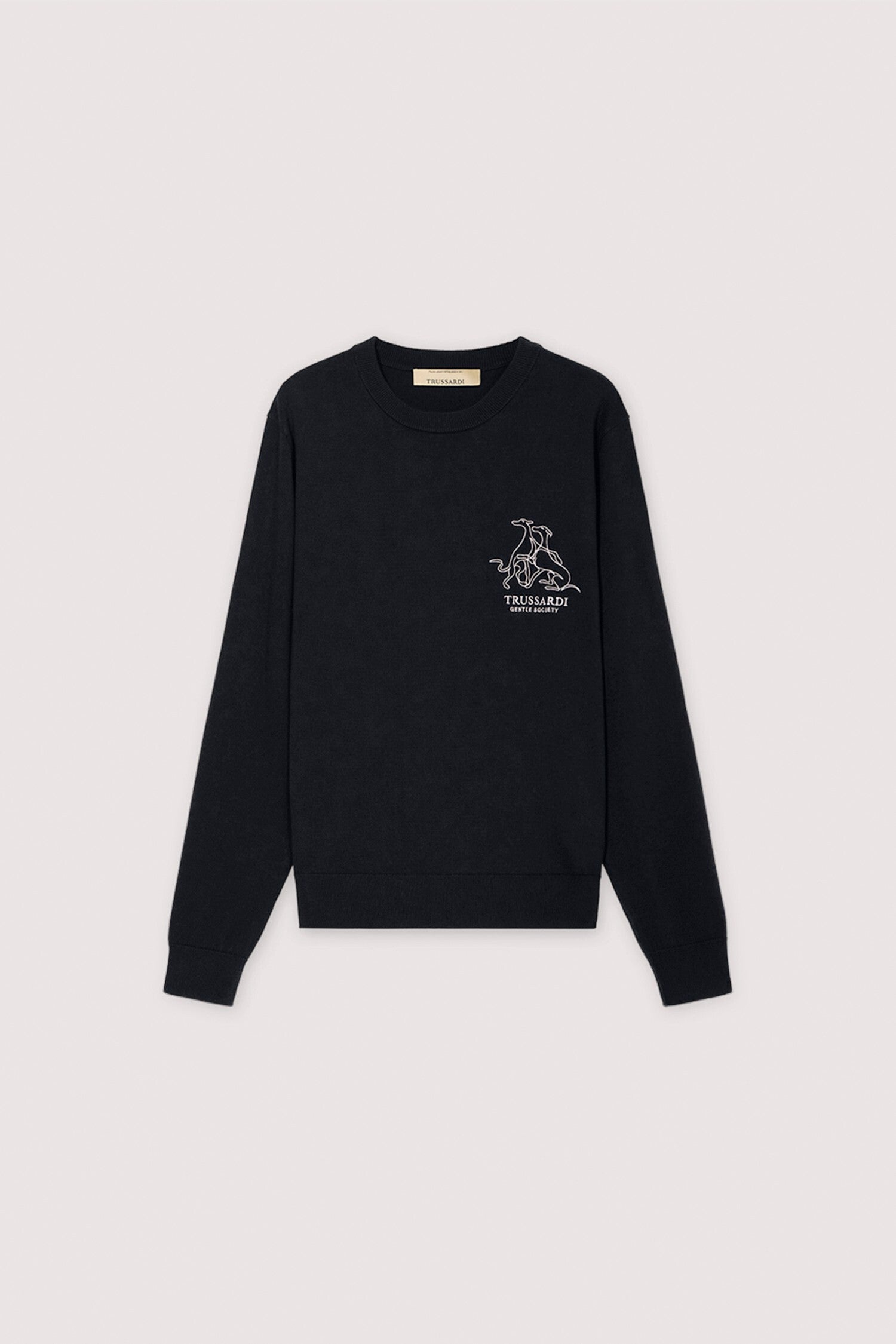 Maglia girocollo con ricamo Gentle Society in cotone 5|2b930bd05c644a3517bb76432dd38b25207b7343d1c49a5fc55b9078222d0c36