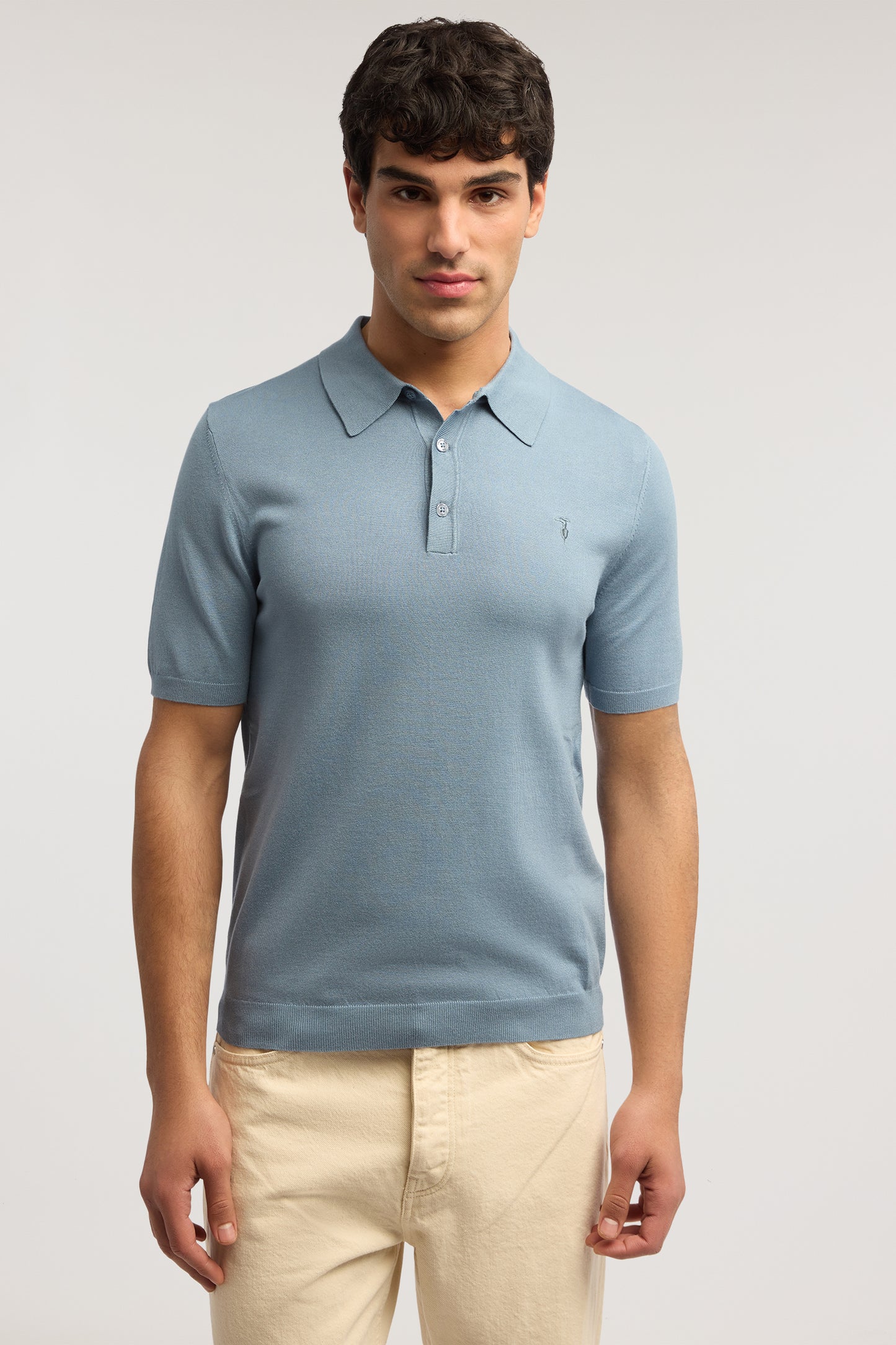 Polo a maniche corte in misto viscosa 2|1416e1c4d3fb57ca42a17b49b10258e7fee82e3b4643ccd08bacf79ed2b3a185