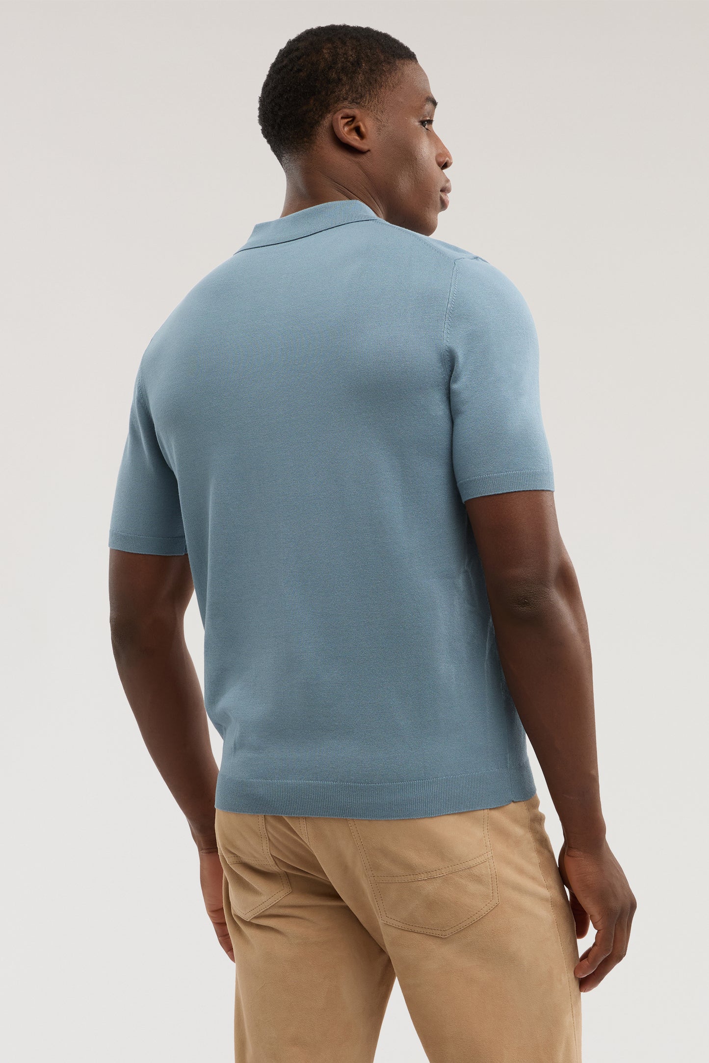 Polo a maniche corte in misto viscosa 4|f284655d831f3713736ccb7b82a5fef517130a30a56648d6925cfe7ab1e2b037