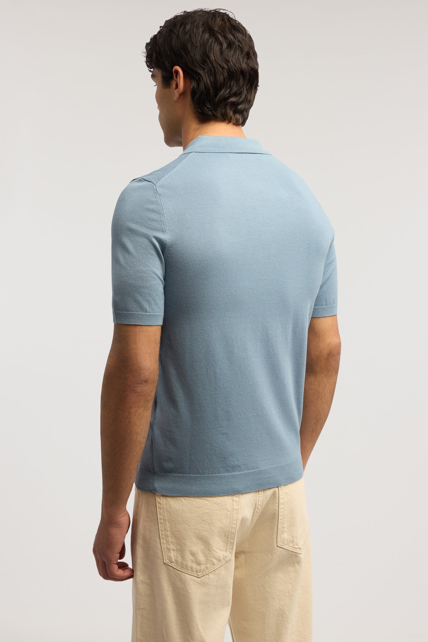 Polo a maniche corte in misto viscosa 3|f284655d831f3713736ccb7b82a5fef517130a30a56648d6925cfe7ab1e2b037