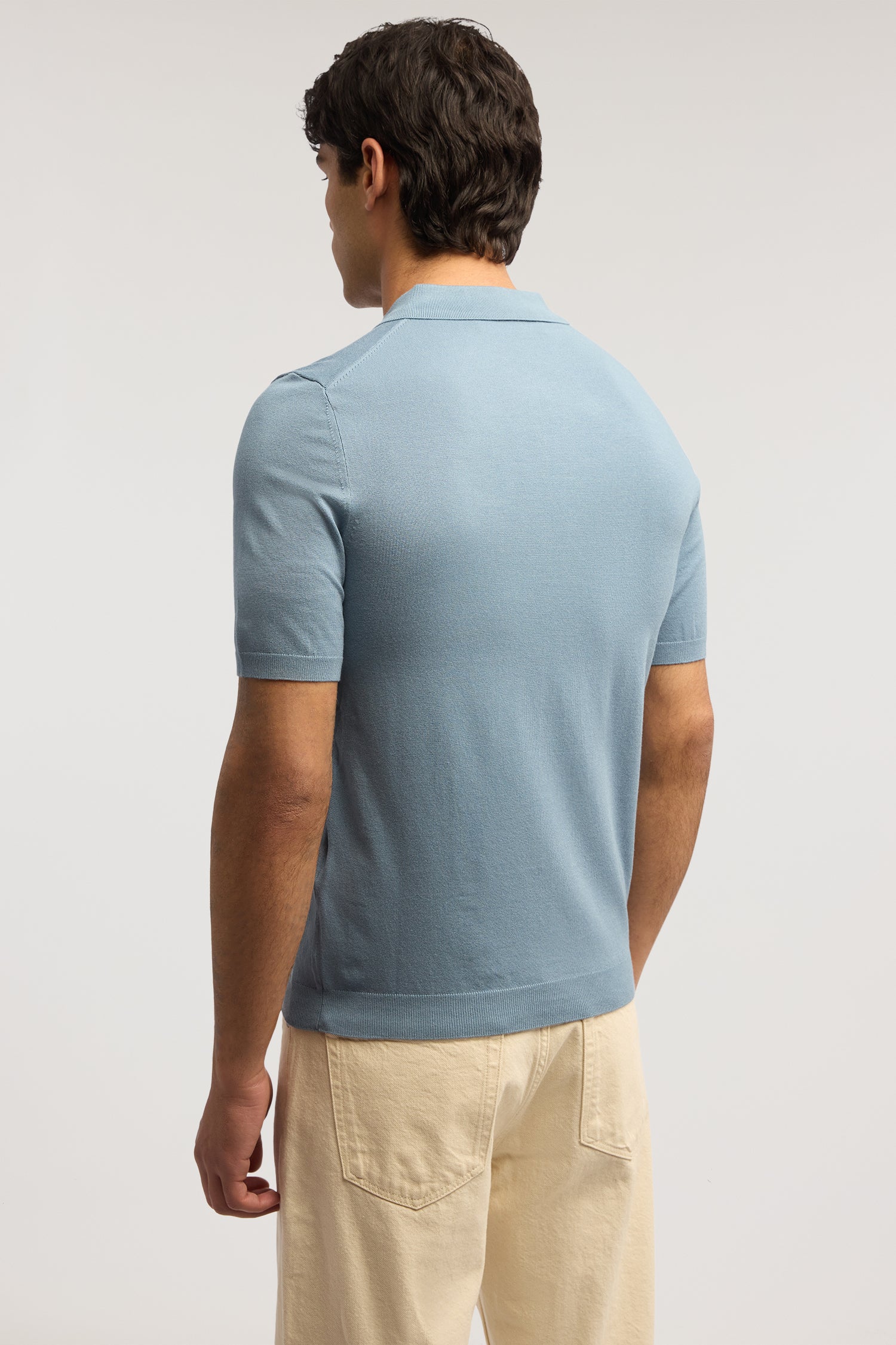 Polo a maniche corte in misto viscosa 3|f284655d831f3713736ccb7b82a5fef517130a30a56648d6925cfe7ab1e2b037