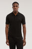 Short-sleeved polo shirt in viscose blend