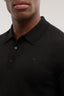 Short-sleeved polo shirt in viscose blend