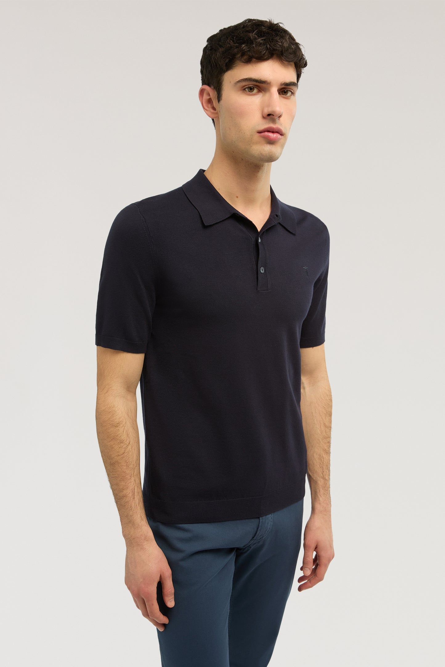 Polo a maniche corte in misto viscosa 2|80f62ae18dd2a584d5b3be9b6c17da3a88e7adc3a3969b80334e8b609ae6c18d