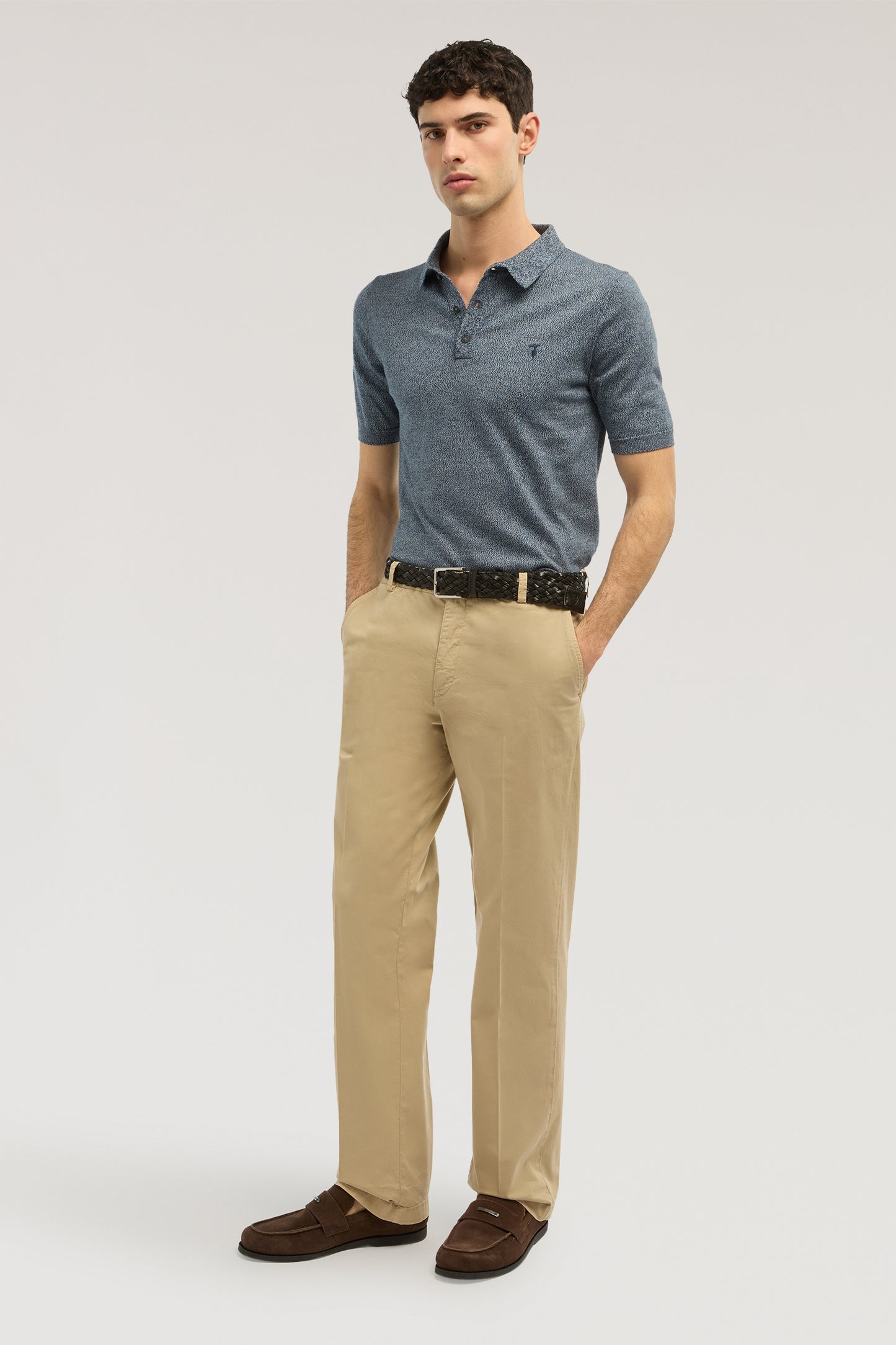 Polo in cotone mouliné 1|95660a81b60305b95bbf999aa2c7e72c95699e77168a13f363af7dfd37d30d29