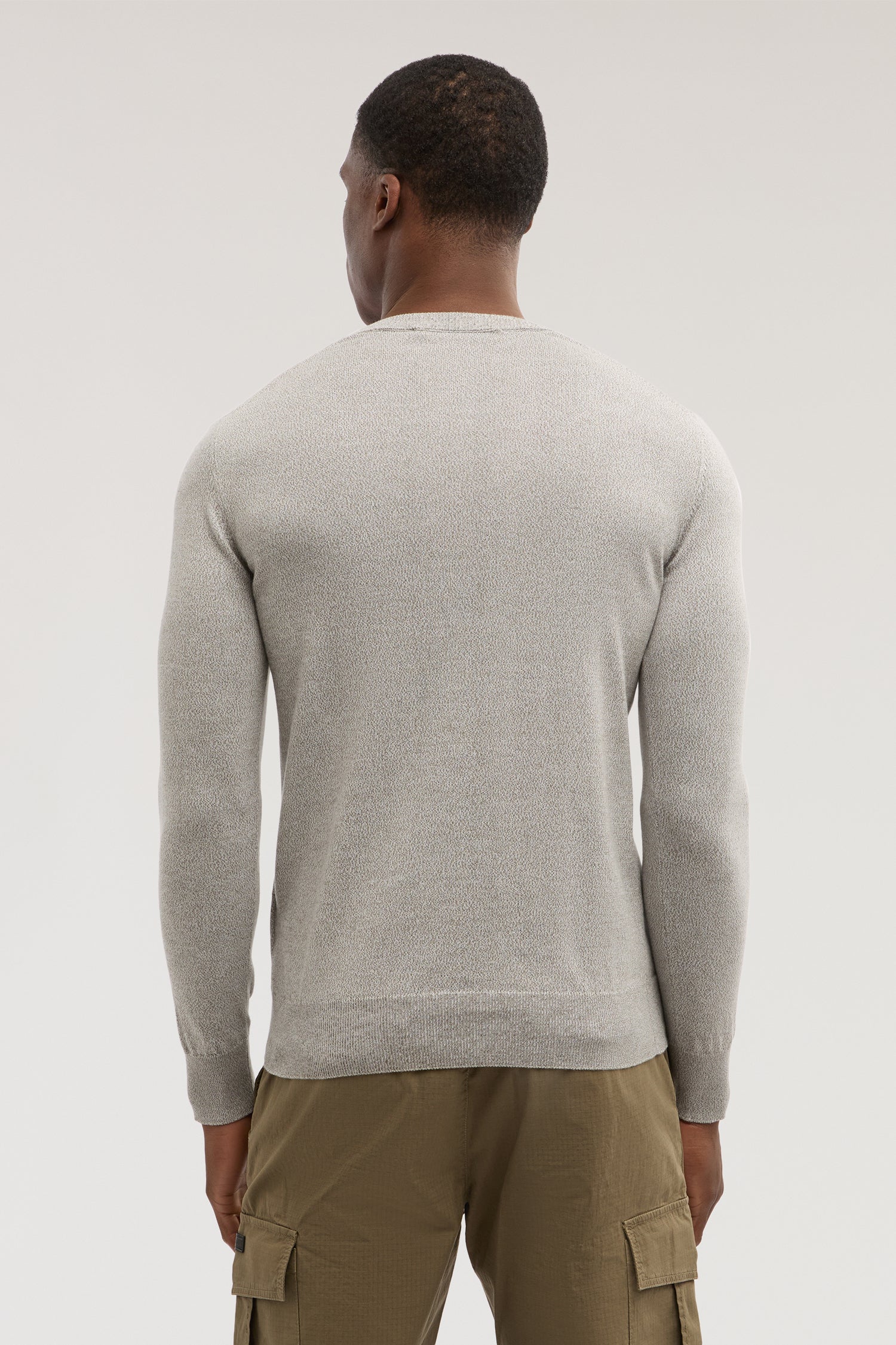 Maglia girocollo in cotone mouliné 2|d8cf43d0702afeb9b74cbfc1fa1296efb2067bd3181b47d9dbb0ddbc2055ad2f