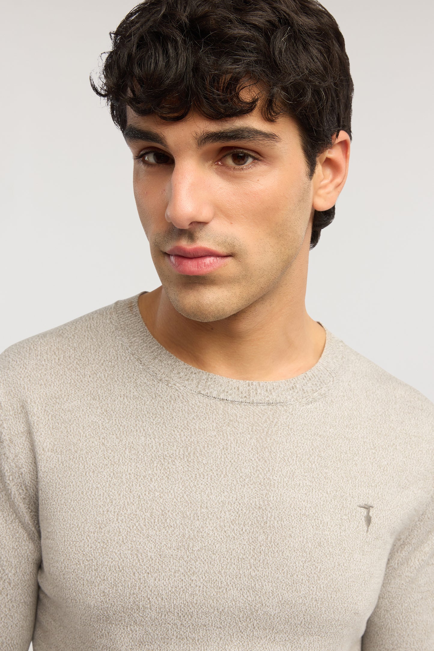 Maglia girocollo in cotone mouliné 4|9601c2b1ff0eabda44fd2bf0cb958f91107ca780ece10cc315b5cfc7dea1eab8