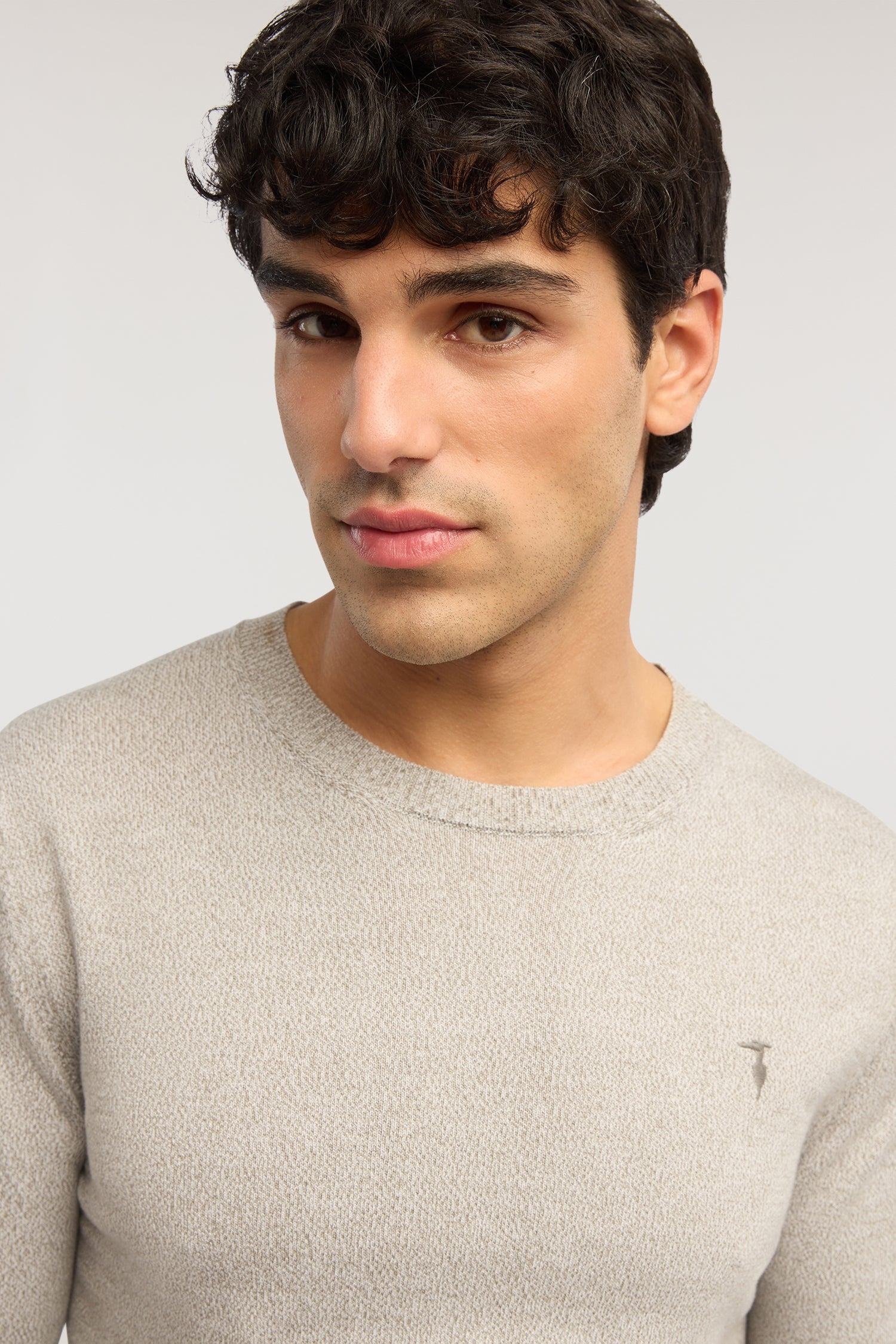 Maglia girocollo in cotone mouliné 4|9601c2b1ff0eabda44fd2bf0cb958f91107ca780ece10cc315b5cfc7dea1eab8