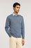 Maglia girocollo in cotone mouliné