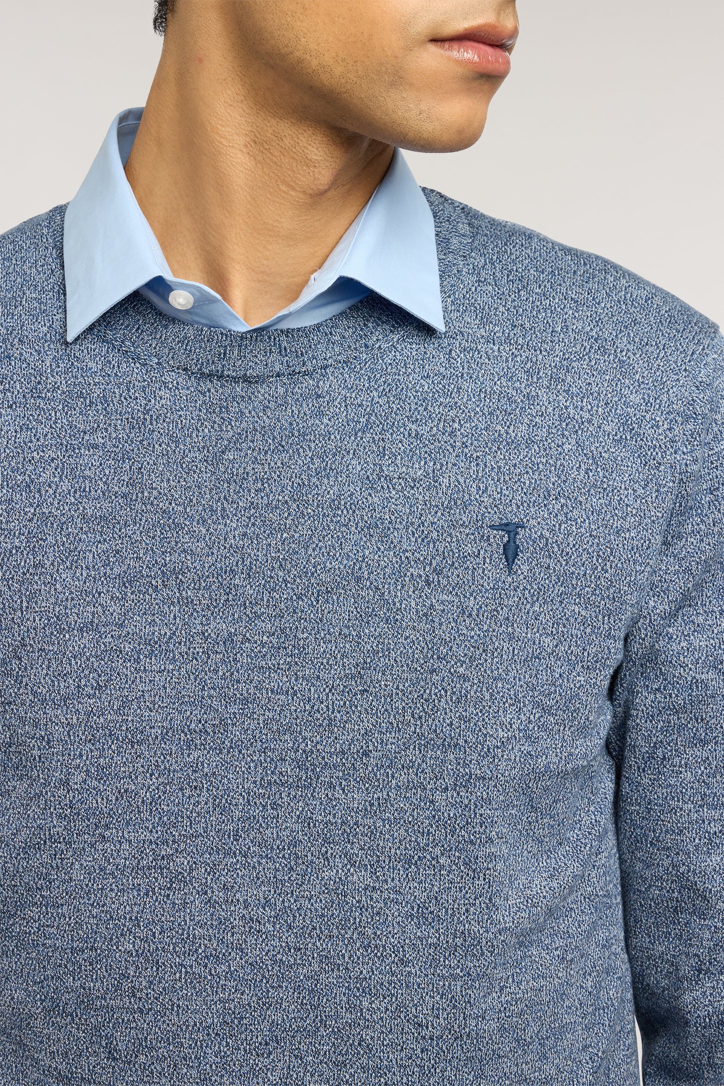 Maglia girocollo in cotone mouliné 3|da237cebe40bc823a178e5a7ad1d780f20dff03bd9fb58a06949dc1d1014f386