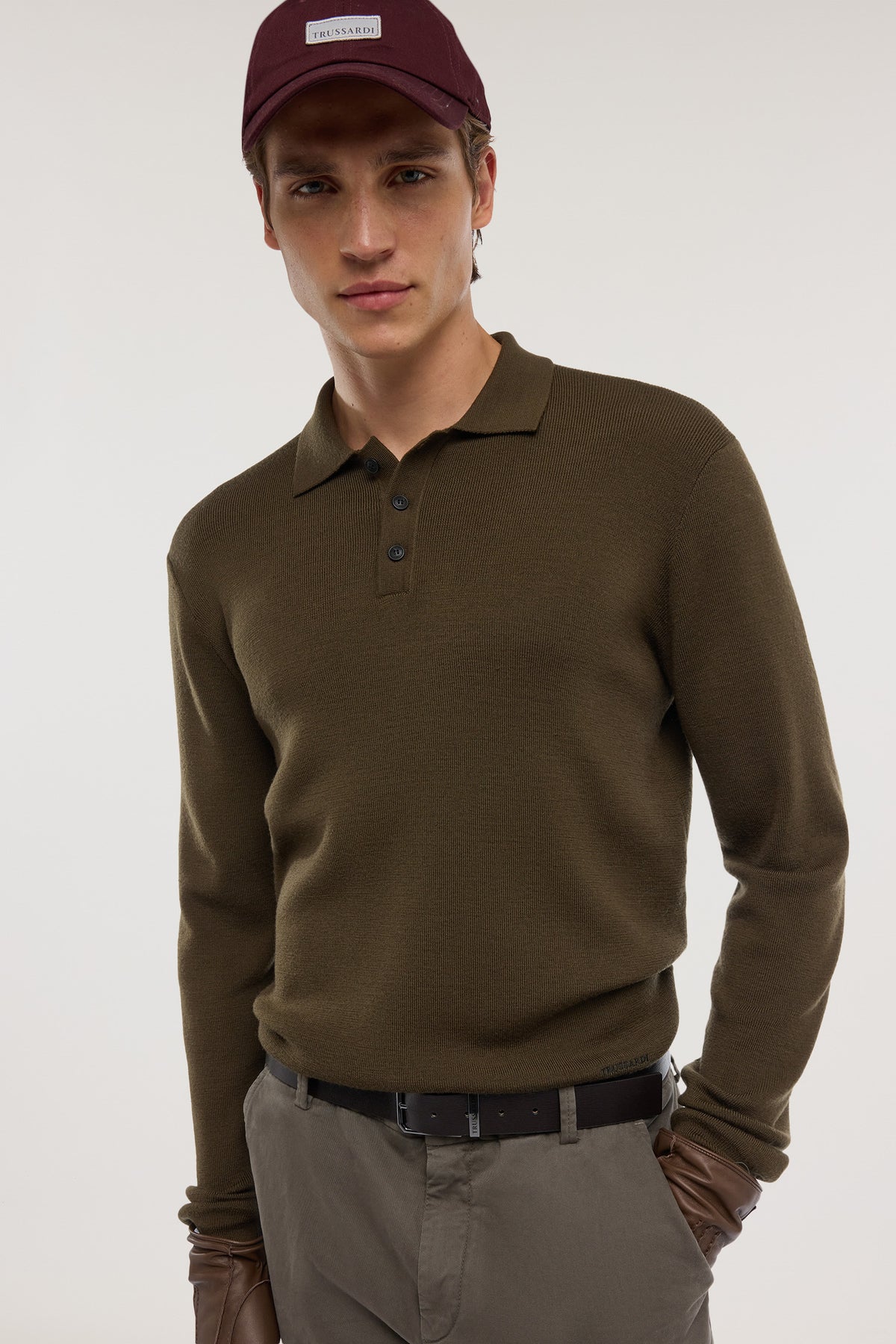 Maglia polo in pura lana 3|60a473ed700c0171117c6ebc8c612af17707be7ddb9b22073df1dcf9aaae2f33