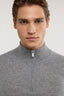 Maglia camioner con zip in cashmere made in Italy 3