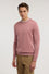 Pure wool crew neck sweater with embroidery