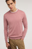 Maglia girocollo in pura lana con ricamo 4
