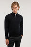 Pullover con collo mezza zip in pura lana 1