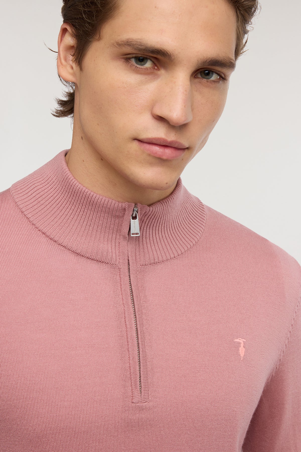 Pullover con collo mezza zip in pura lana 3|3e8aec895bbab1a99ae8f48057726ccfff61e8c2f1e7a08940fc88e71bb2fe58