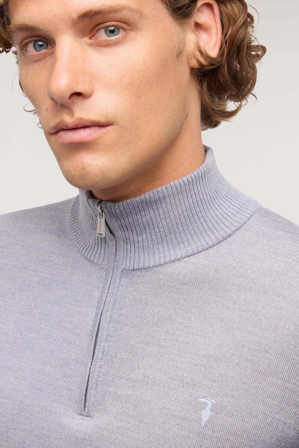 Pullover con collo mezza zip in pura lana 3|2063edc42f51c322f260ecdd4fbc93d881e47cf296a35237204f3f7be16988c8