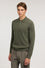 Regular fit knitted polo shirt in 3D-stitch merino wool