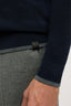 Maglia girocollo in lana regular fit con profili a contrasto 3