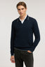 Polo punto riso in lana merino 1