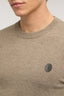 Maglia girocollo misto cashmere regular fit con patch 4