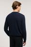 Maglia girocollo misto cashmere regular fit con patch 2