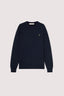 Maglia girocollo misto cashmere regular fit con patch 5