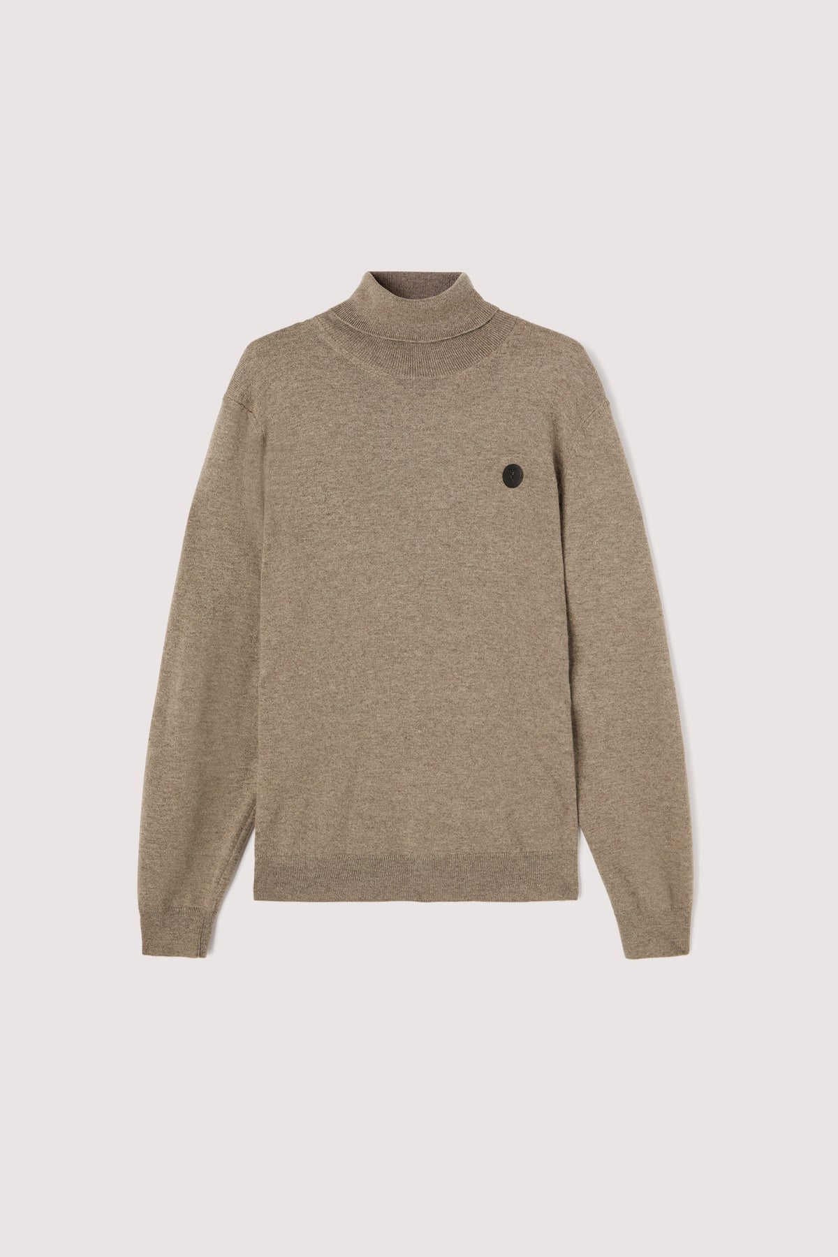 Dolcevita regular in misto cashmere fit con patch 4|9df937da1324e362f986b66c262d226e18d7fdbef656d73cf817b866b156684e