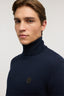 Dolcevita regular fit con patch in misto cashmere 3