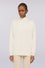 Smooth viscose turtleneck jumper