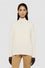 Smooth viscose turtleneck jumper