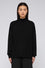 Smooth viscose turtleneck jumper