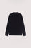 High-neck sweater in smooth viscose
