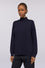Smooth viscose turtleneck jumper