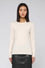 Viscose-blend crew neck sweater
