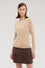Round neck jumper in viscose blend