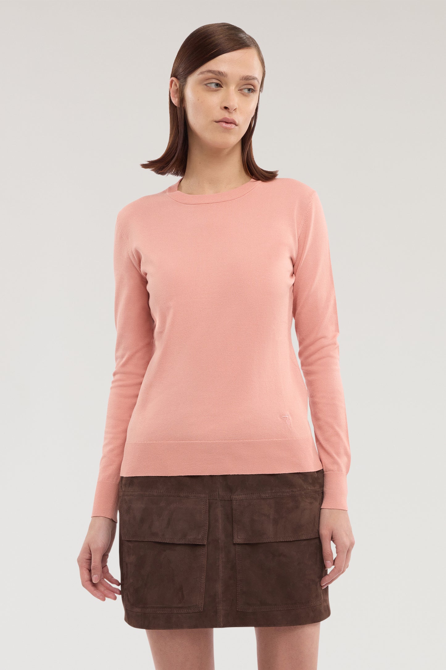 Maglia girocollo in misto viscosa 1|ad6b553712cfd9096901602c65ebdfdd459a36547b907eedab646d9dbfa3ab5d