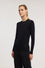 Round neck jumper in viscose blend