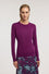 Round neck jumper in viscose blend