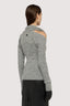 Maglia incrociata in misto mohair a coste 2
