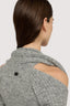 Maglia incrociata in misto mohair a coste 3