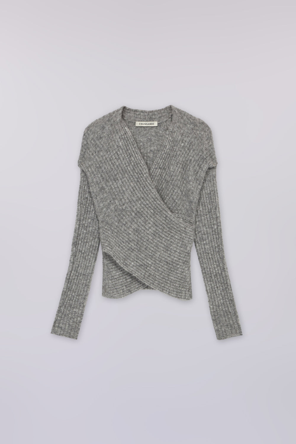 Maglia incrociata in misto mohair a coste 6|732480af0fcc4a1160fab5f2b1cba41e23fd3b17493b4fcba638c873a084c1ab